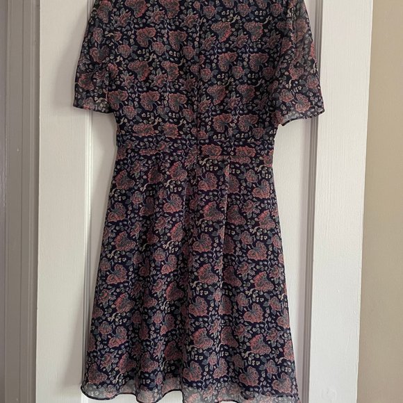 Madewell Orchard Flutter Sleeve V-Neck Dress - Picture 2 of 4